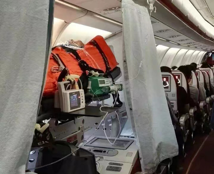 万宁市跨国医疗包机、航空担架